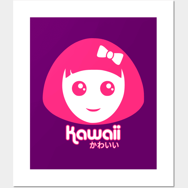 Kawaii Girl Wall Art by OrangeCup